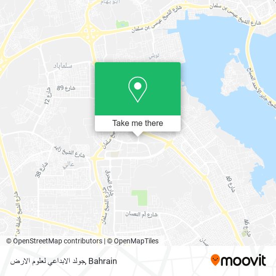 جولد الابداعي لعلوم الارض map