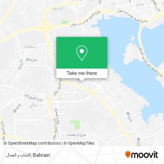 الشباب والجمال map