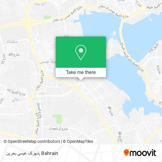 شهرک عیسی بحرین map