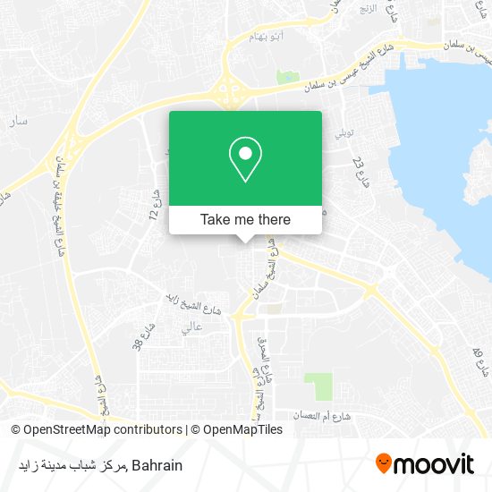 مركز شباب مدينة زايد map