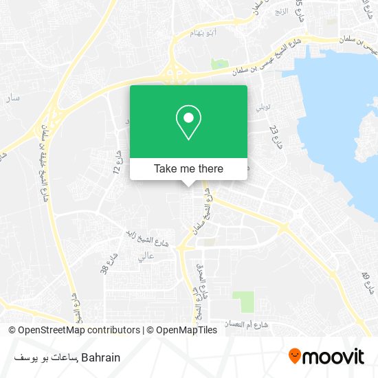 ساعات بو يوسف map