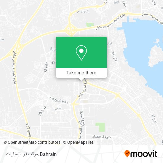 موقف إيوا للسيارات map