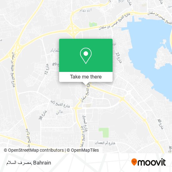 مصرف السلام map