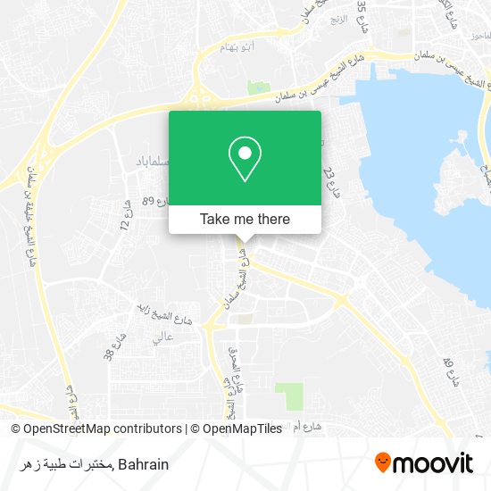 مختبرات طبية زهر map