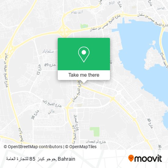 جوجو كيدز 85 للتجارة العامة map
