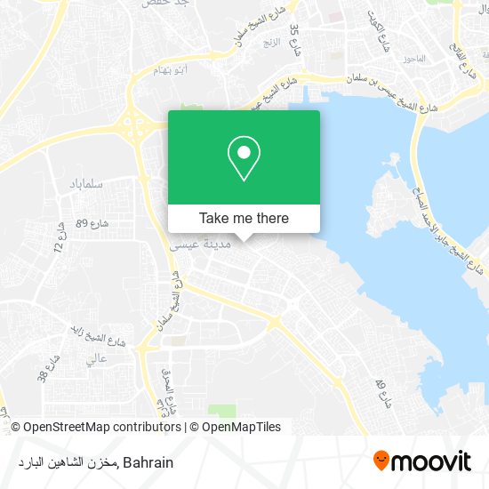 مخزن الشاهين البارد map