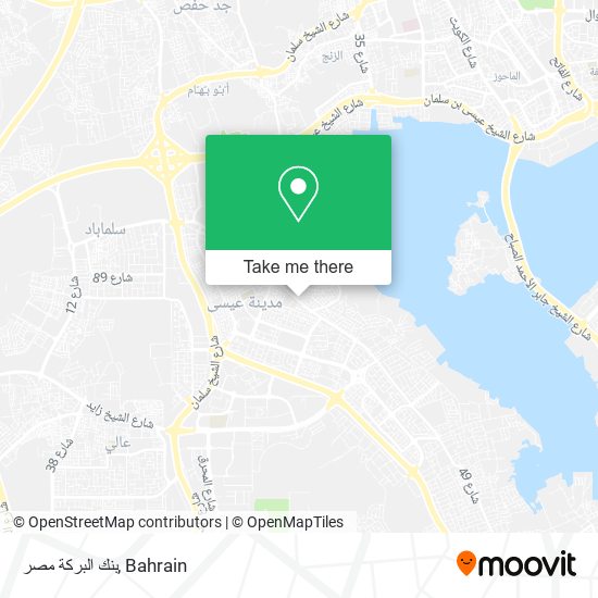 بنك البركة مصر map