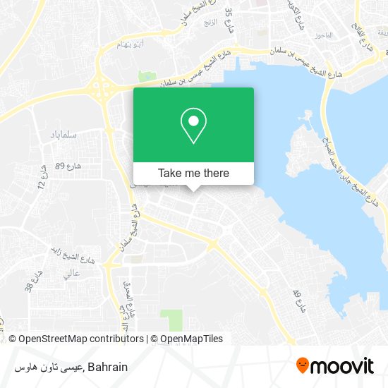 عيسى تاون هاوس map