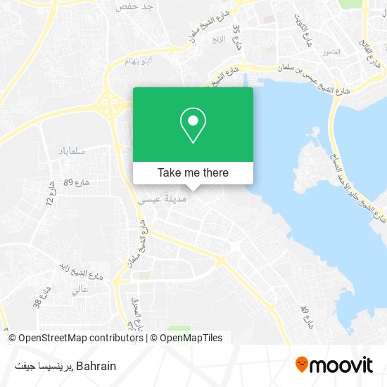 برينسيسا جيفت map