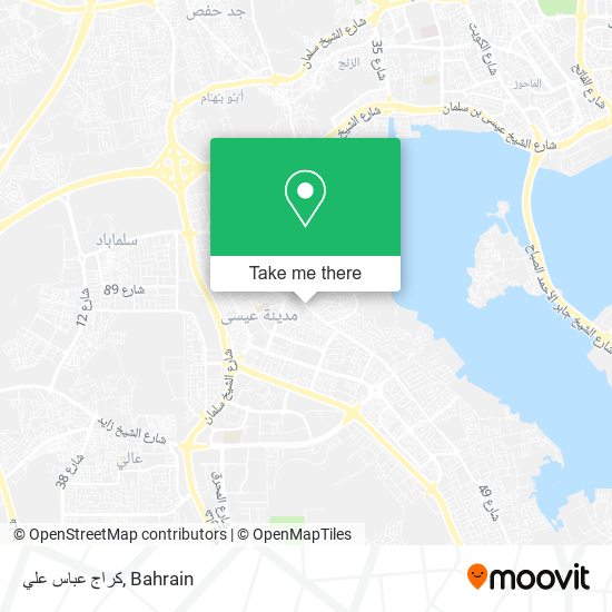 كراج عباس علي map