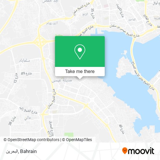 البحرين map