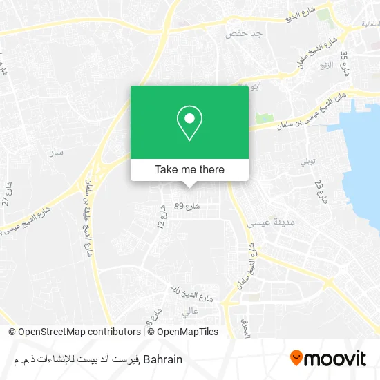 فيرست آند بيست للإنشاءات ذ.م. م map