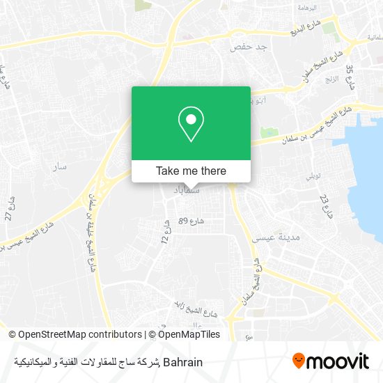 شركة ساج للمقاولات الفنية والميكانيكية map