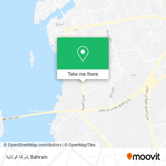 شركة الولائية map