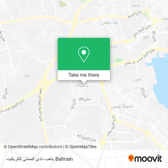 ملعب نادي الممشى للكريكيت map