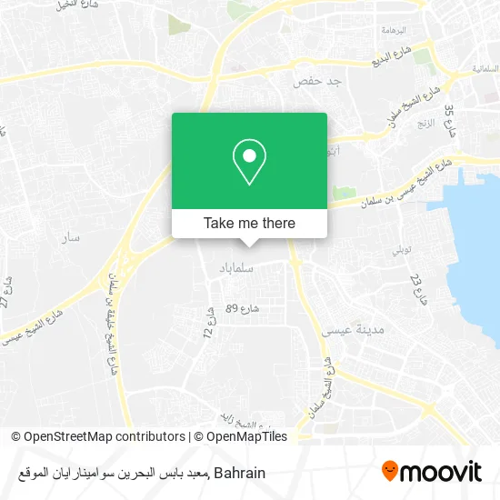 معبد بابس البحرين سوامينارايان الموقع map