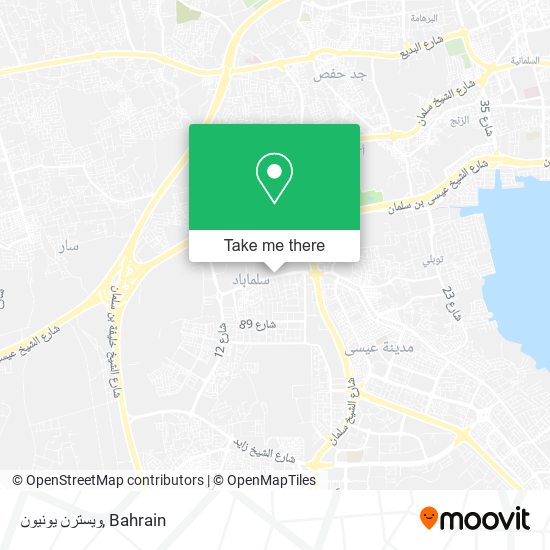 ويسترن يونيون map