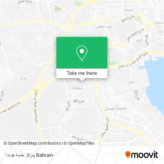 مركز خدمة هوندا map