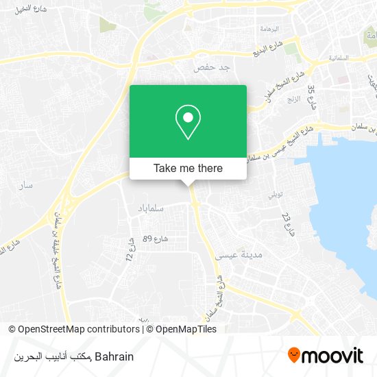 مكتب أنابيب البحرين map