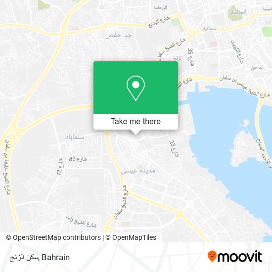 سكن الزنج map