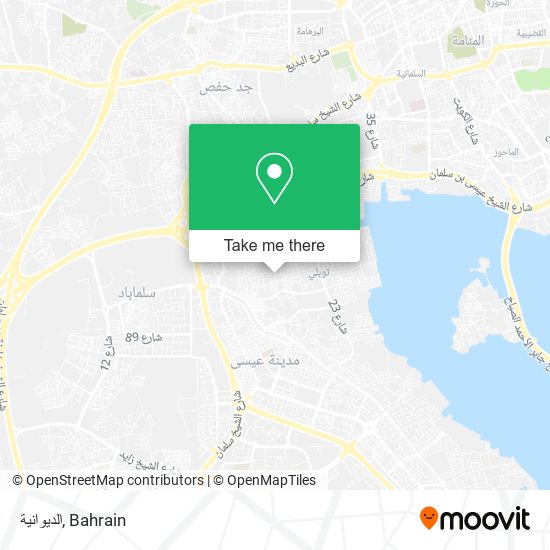 الديوانية map