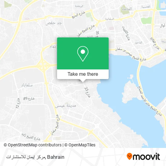 مركز إيمان للاستشارات map