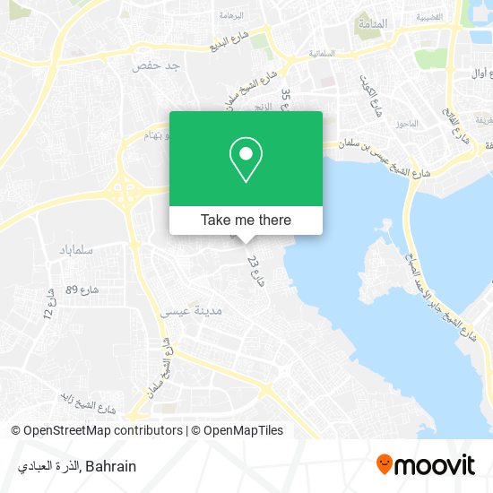 الذرة العبادي map