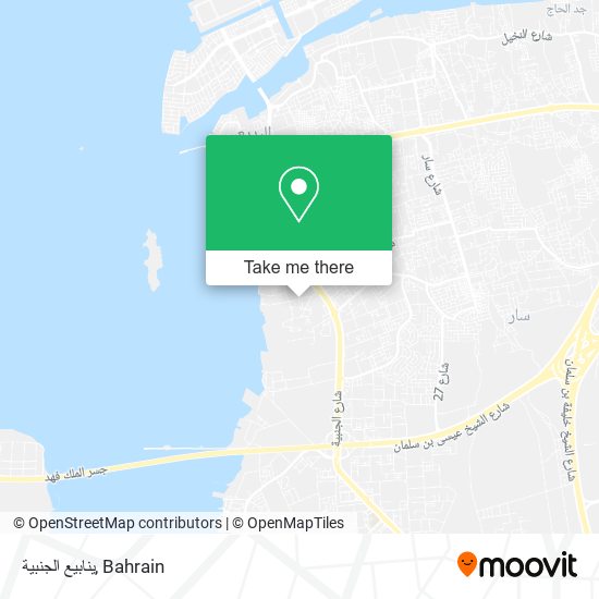 ينابيع الجنبية map