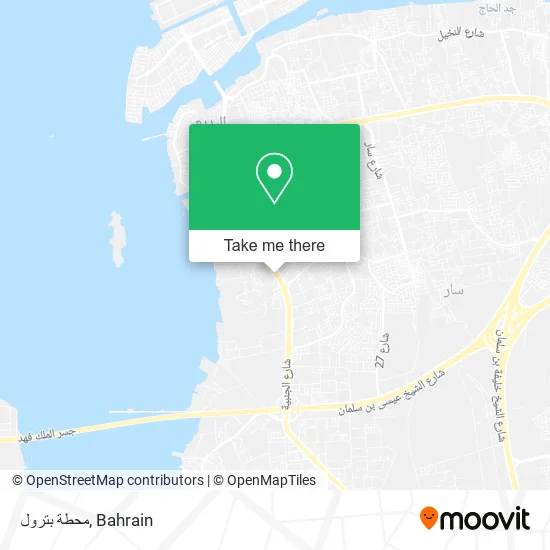 محطة بترول map