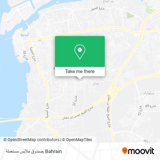 صندوق ملابس مستعملة map