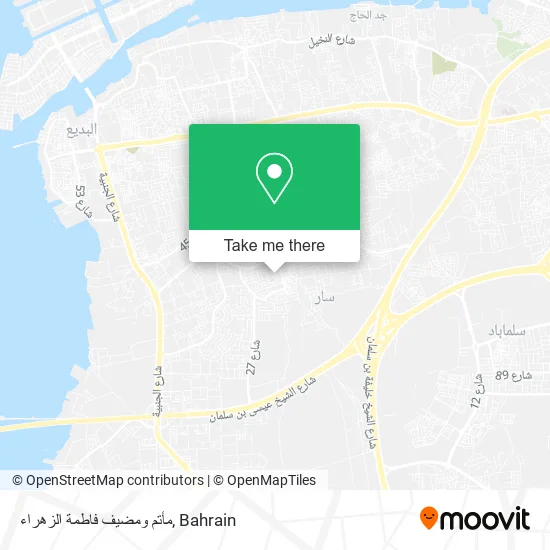 مأتم ومضيف فاطمة الزهراء map