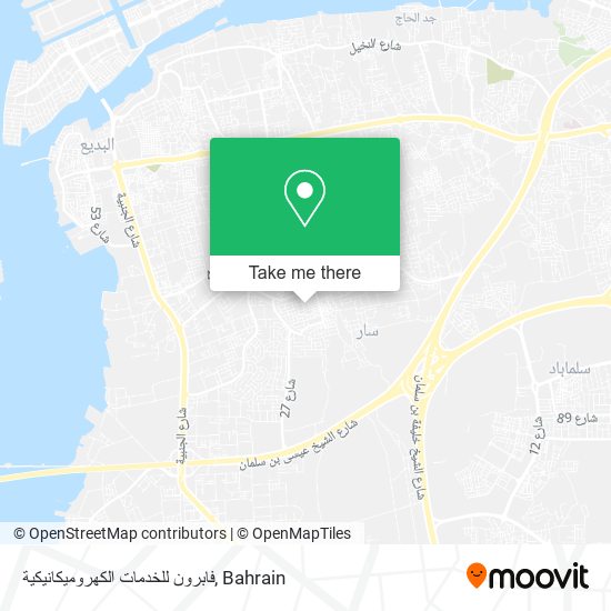 فابرون للخدمات الكهروميكانيكية map