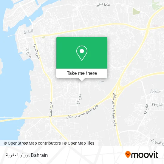 بورتو العقارية map