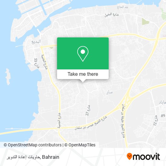 حاويات إعادة التدوير map