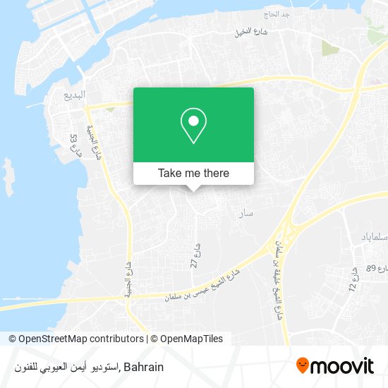 استوديو أيمن العيوبي للفنون map
