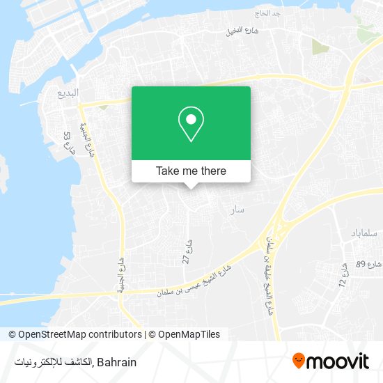 الكاشف للإلكترونيات map