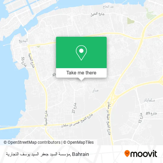 مؤسسة السيد جعفر السيد يوسف التجارية map