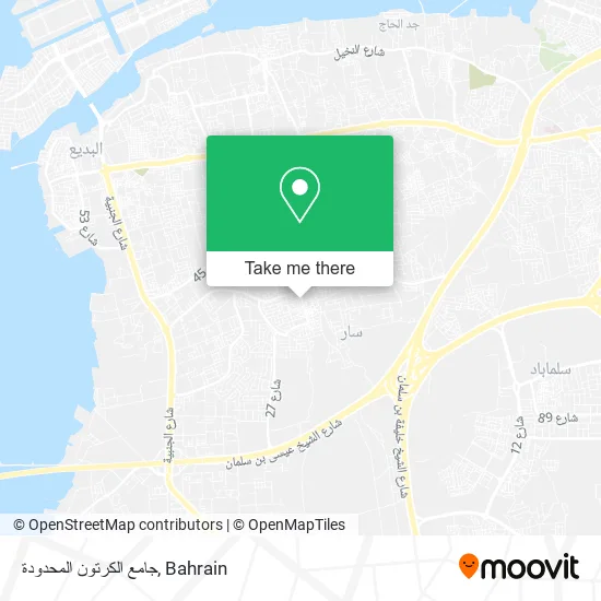 جامع الكرتون المحدودة map