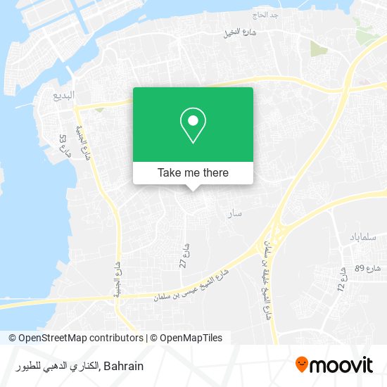 الكناري الدهبي للطيور map