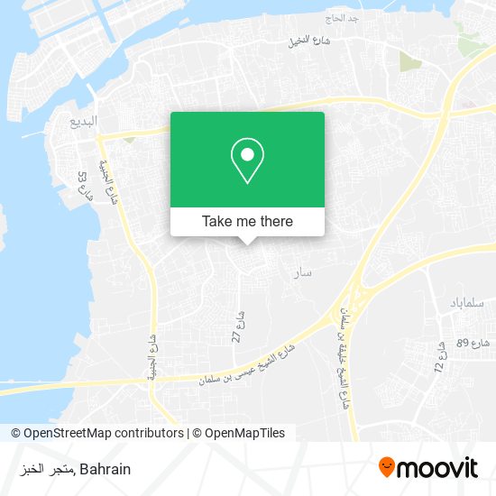متجر الخبز map