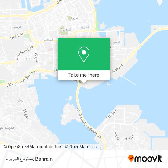 مستودع الجزيرة map