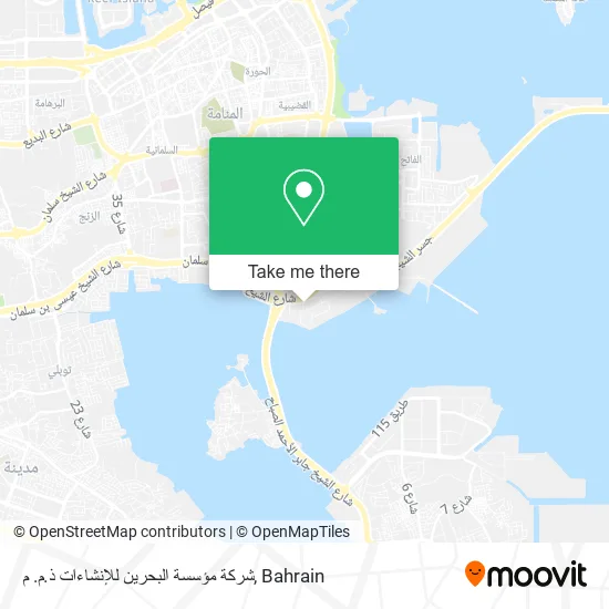 شركة مؤسسة البحرين للإنشاءات ذ.م. م map
