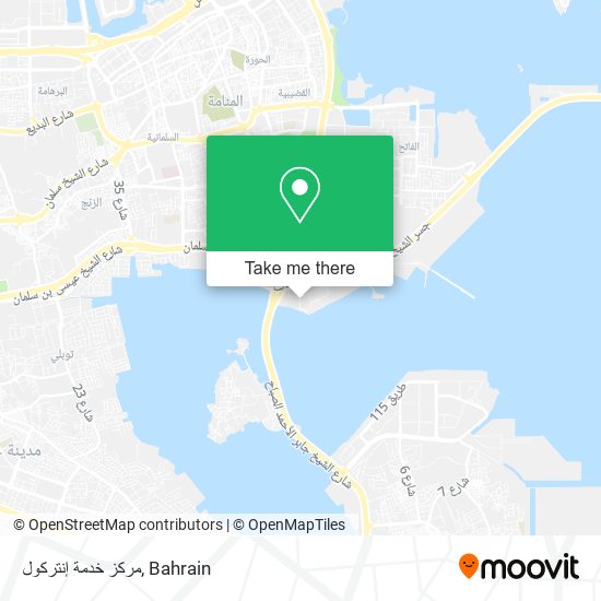 مركز خدمة إنتركول map