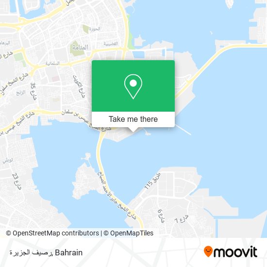 رصيف الجزيرة map