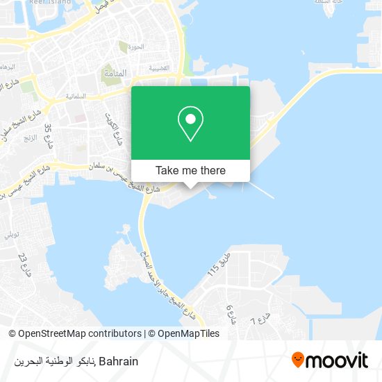 نابكو الوطنية البحرين map
