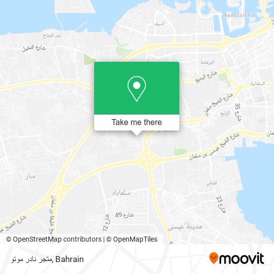 متجر نادر موتو map