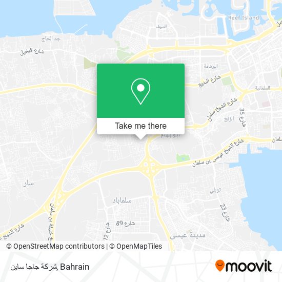 شركة جاجا ساين map