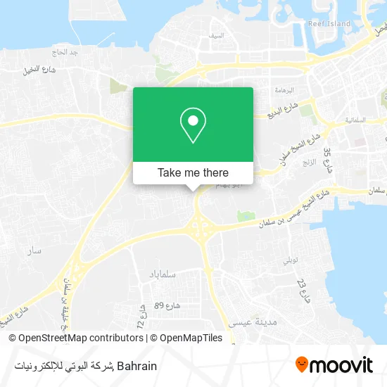 شركة البوتي للإلكترونيات map