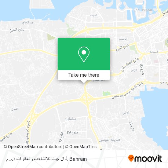 أوال جيت للإنشاءات والعقارات ذ.م. م map