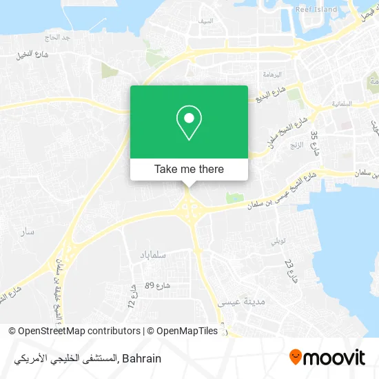 المستشفى الخليجي الأمريكي map